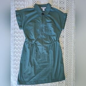 Athleta Teal Sport Short Sleve Dress Sz S